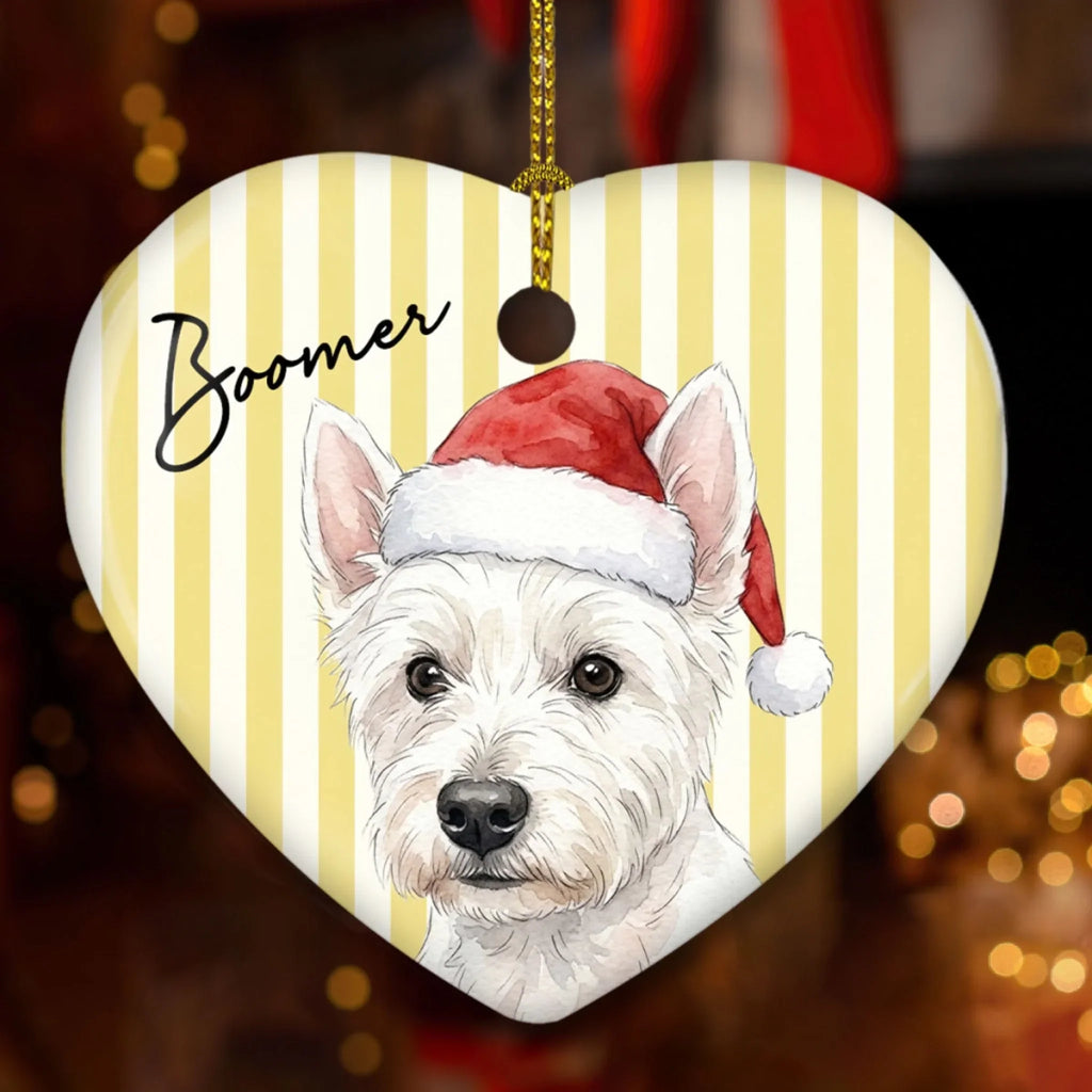 Custom Christmas Decor Home Birthday Gifts For Dog Lovers • Merry Fur Friends - Personalized Ceramic Ornament