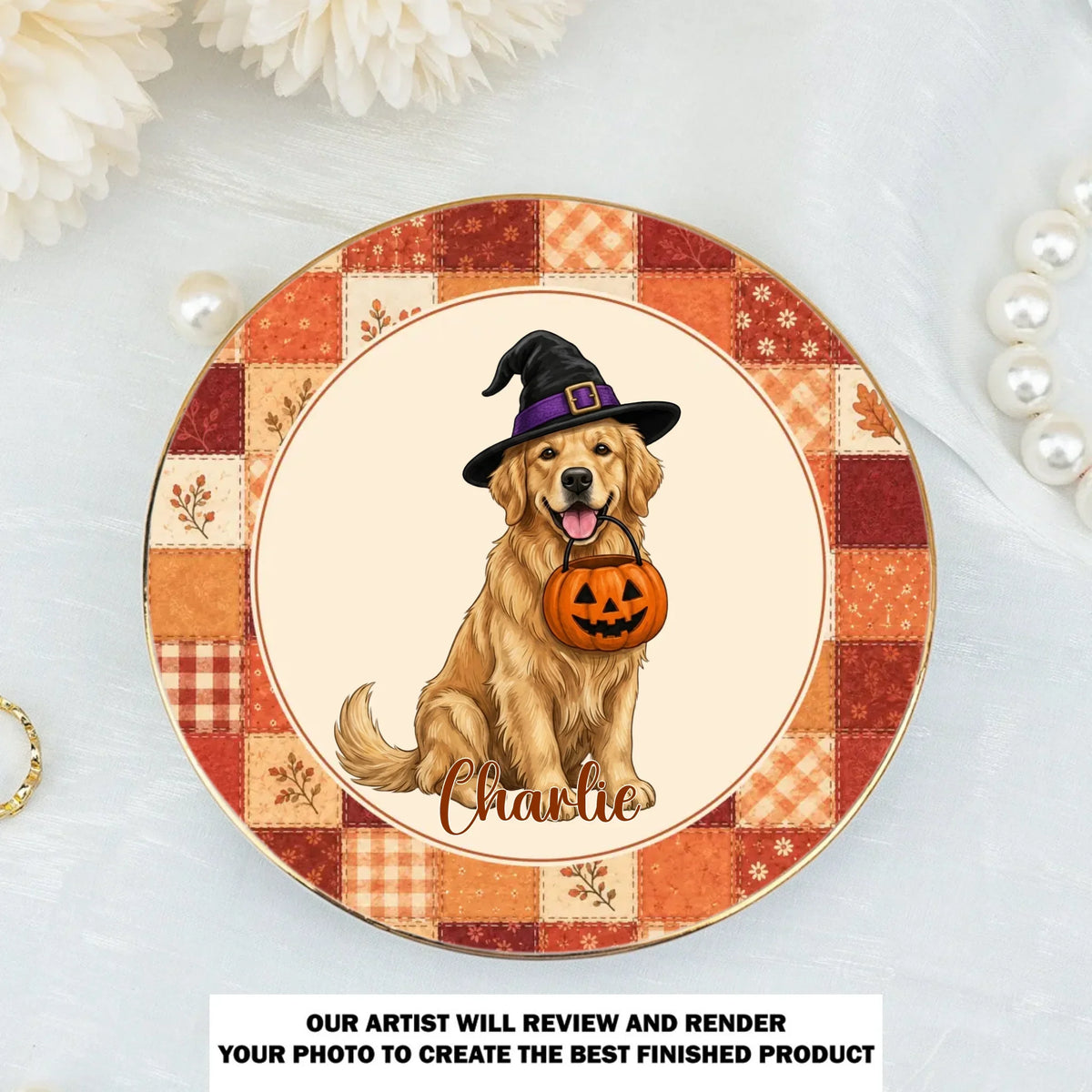 Spooky Pet Lover - Personalized Jewelry Dish