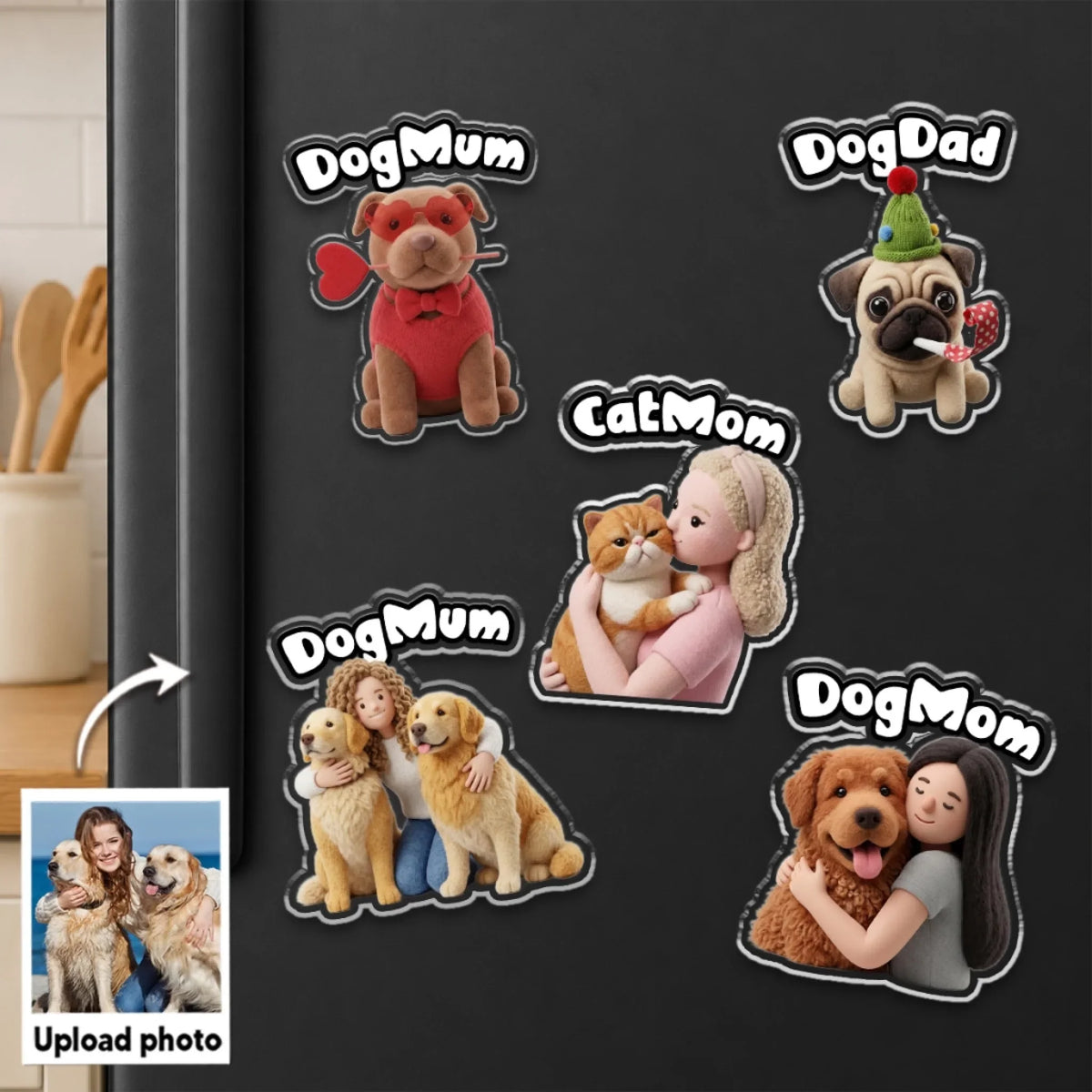 Cartoon Your Pet - Personalized Acrylic Magnet