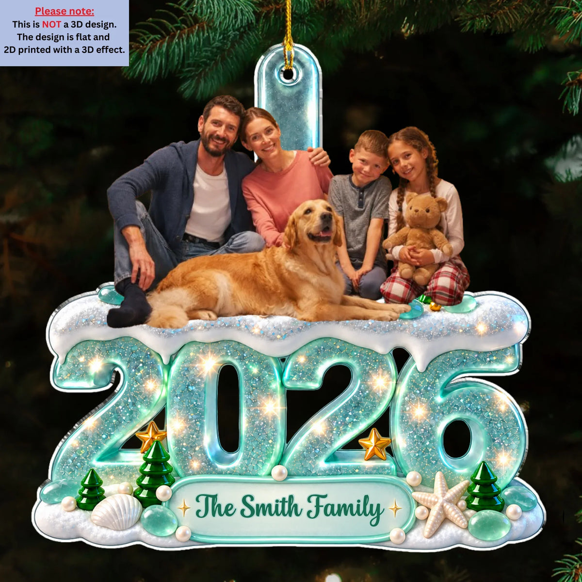 Custom Christmas Decor Home Birthday Gifts For Dog Lovers • A Cozy First Christmas Memory - Personalized Acrylic Ornament