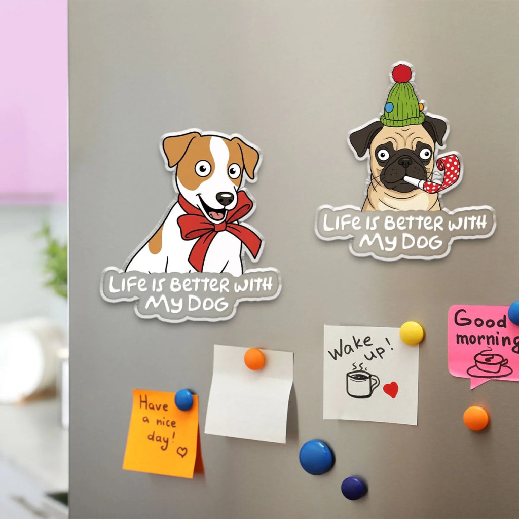 Life Is Better With My Pet - Personalized Acrylic Magnet