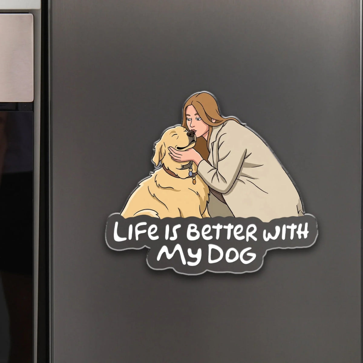 Life Is Better With My Pet - Personalized Acrylic Magnet