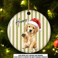 Custom Christmas Decor Home Birthday Gifts For Dog Lovers • Merry Fur Friends - Personalized Ceramic Ornament