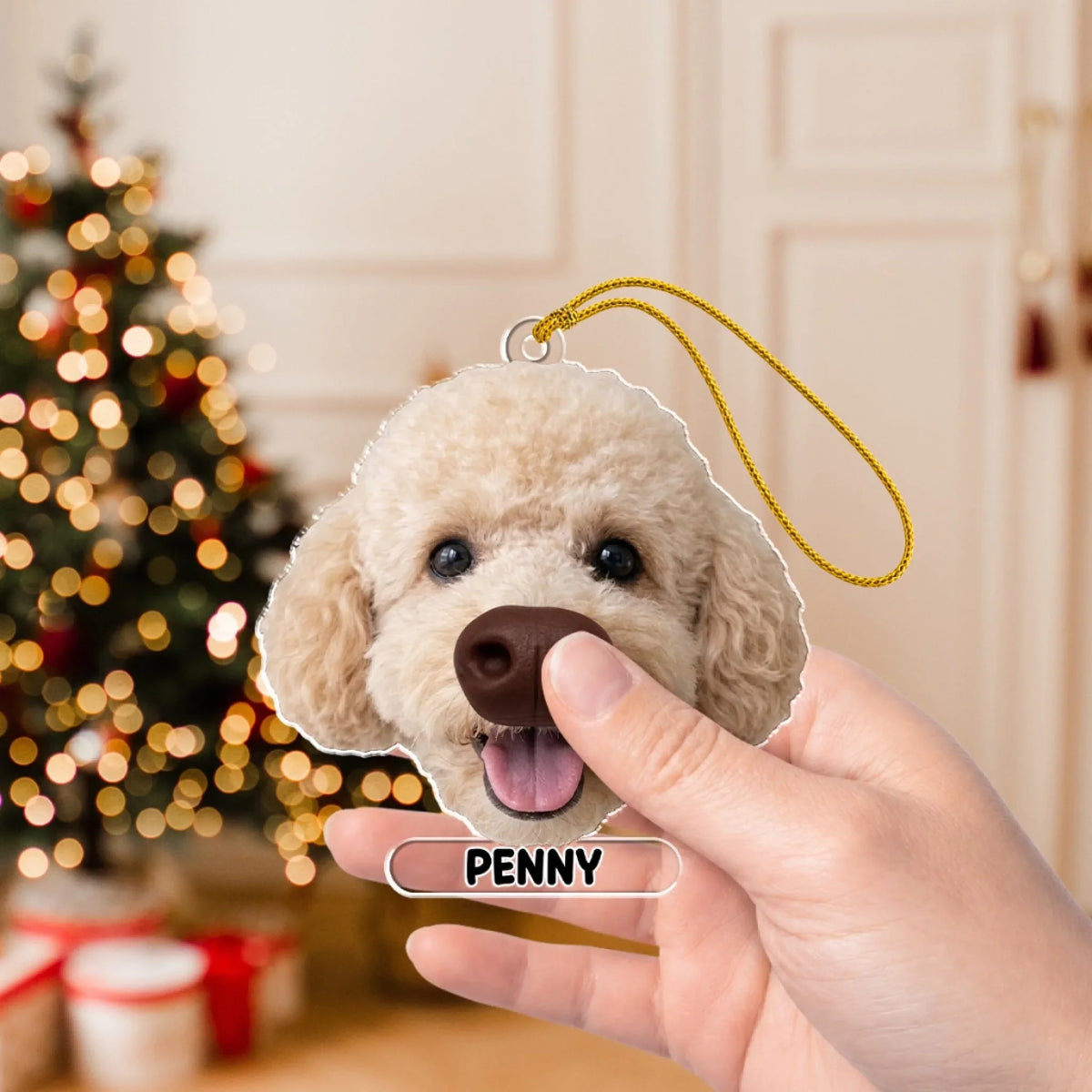 Custom Christmas Decor Home Birthday Gifts For Pet Lovers • Boopmas Cheer - Personalized Nose Squishy Ornament