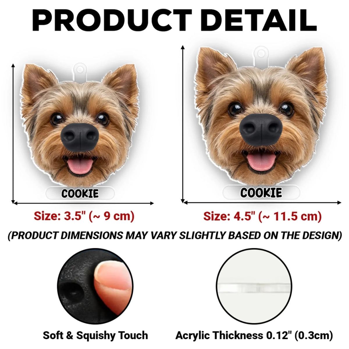 Custom Christmas Decor Home Birthday Gifts For Pet Lovers • Boopmas Cheer - Personalized Nose Squishy Ornament