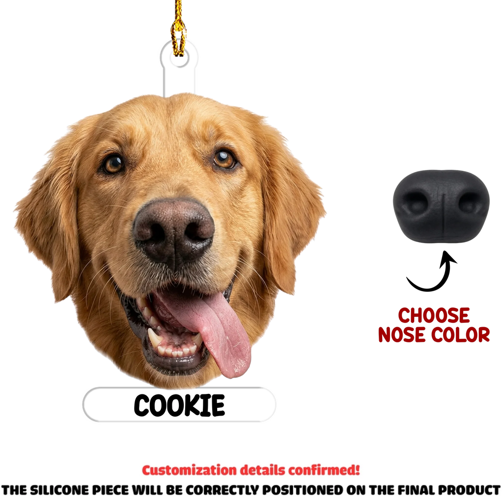 Custom Christmas Decor Home Birthday Gifts For Pet Lovers • Boopmas Cheer - Personalized Nose Squishy Ornament