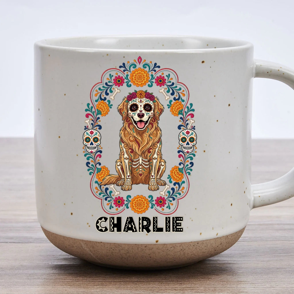 Custom Christmas Birthday Gifts For Dog Lovers • Our Pet Memory - Personalized Pottery Mug