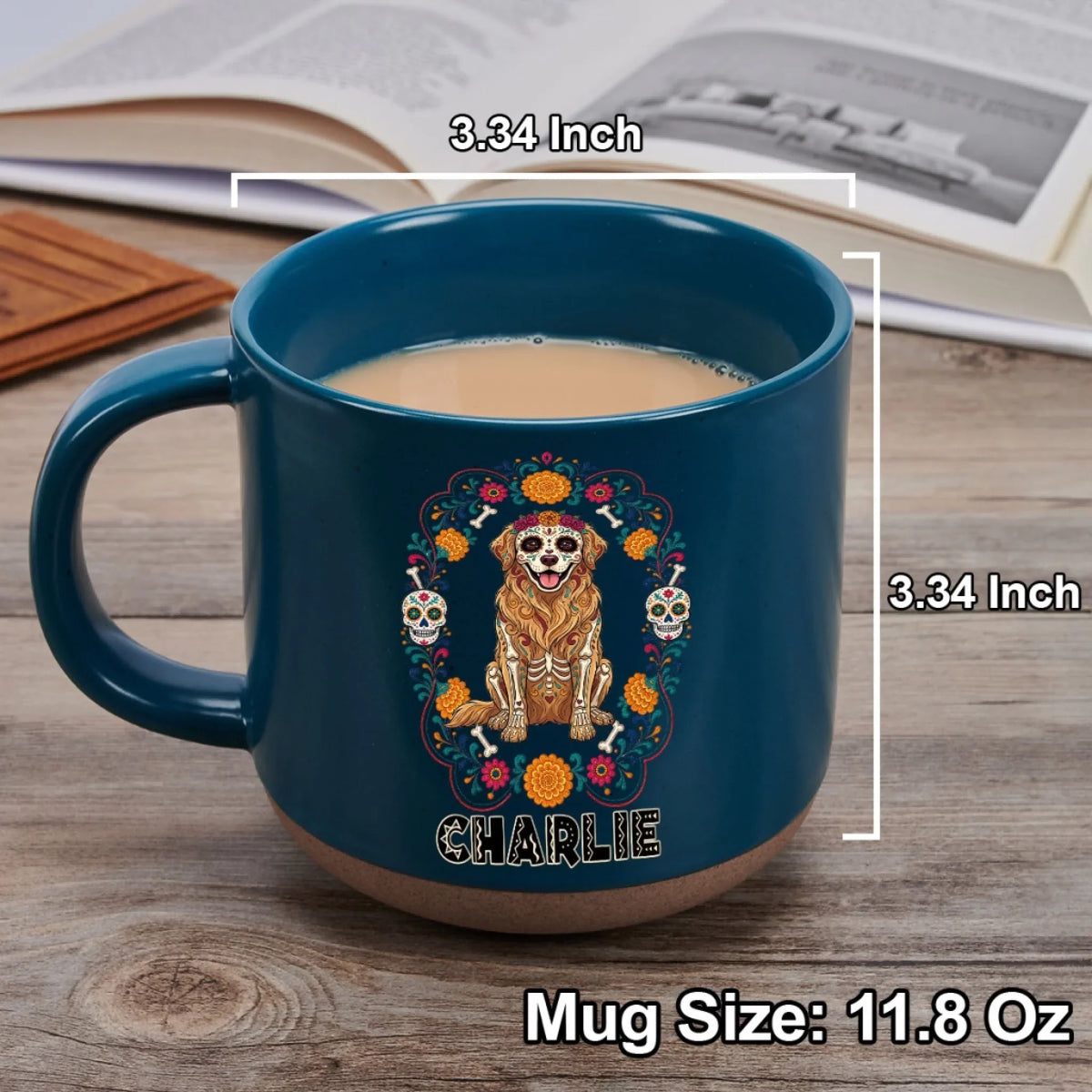 Custom Christmas Birthday Gifts For Dog Lovers • Our Pet Memory - Personalized Pottery Mug
