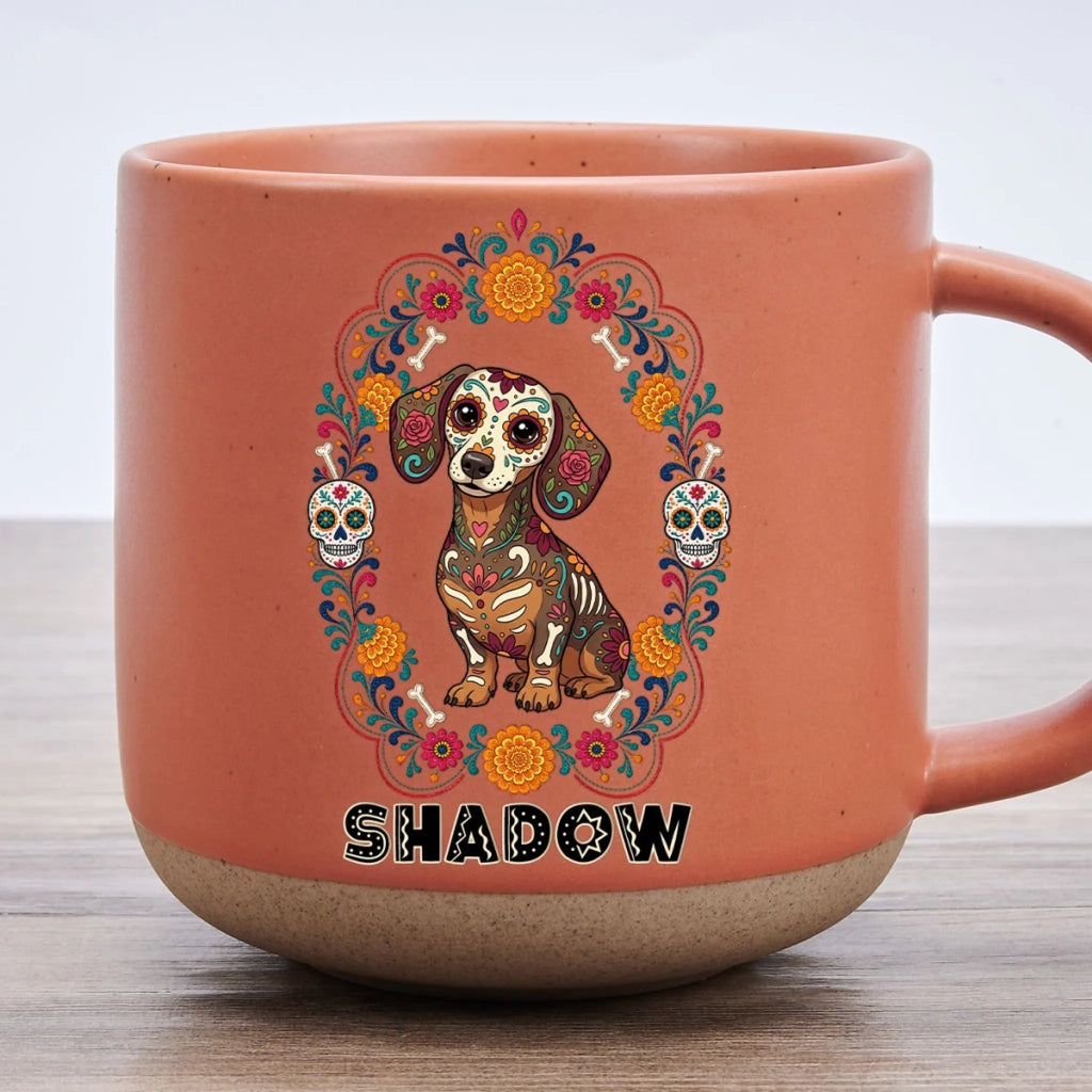 Custom Christmas Birthday Gifts For Dog Lovers • Our Pet Memory - Personalized Pottery Mug