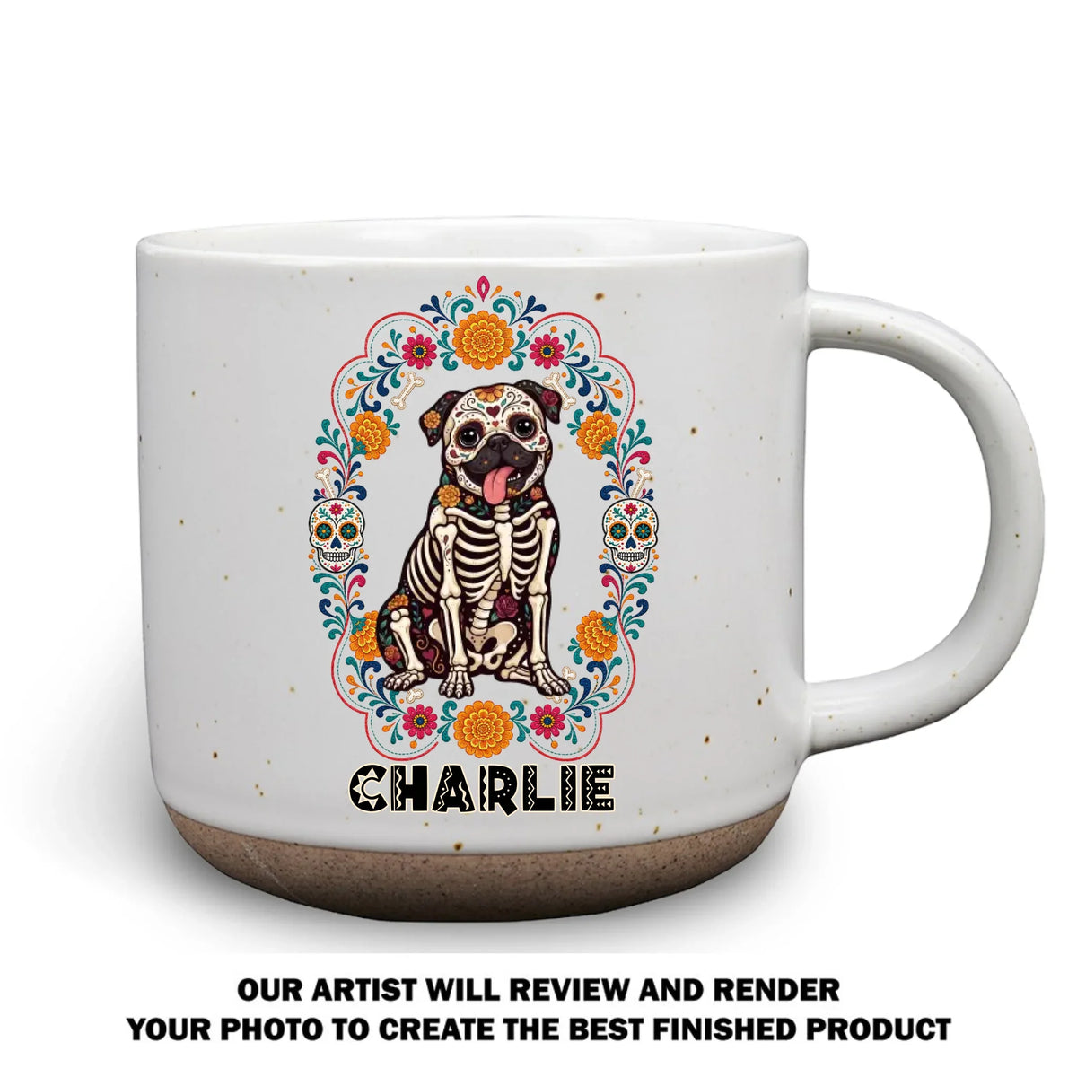 Custom Christmas Birthday Gifts For Dog Lovers • Our Pet Memory - Personalized Pottery Mug