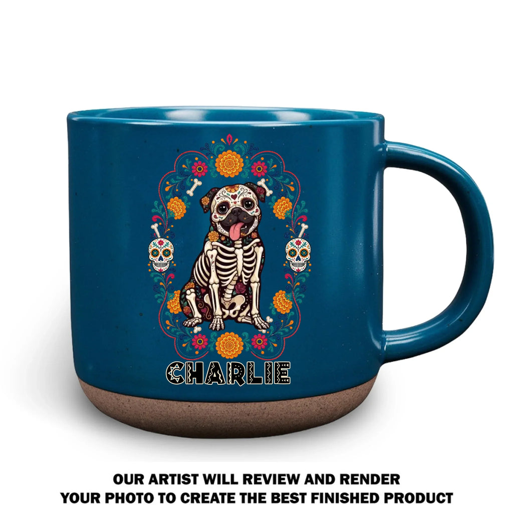 Custom Christmas Birthday Gifts For Dog Lovers • Our Pet Memory - Personalized Pottery Mug
