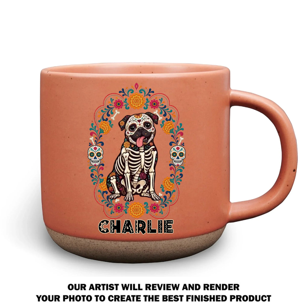 Custom Christmas Birthday Gifts For Dog Lovers • Our Pet Memory - Personalized Pottery Mug