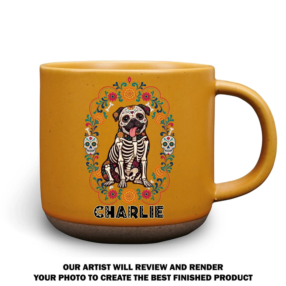 Custom Christmas Birthday Gifts For Dog Lovers • Our Pet Memory - Personalized Pottery Mug