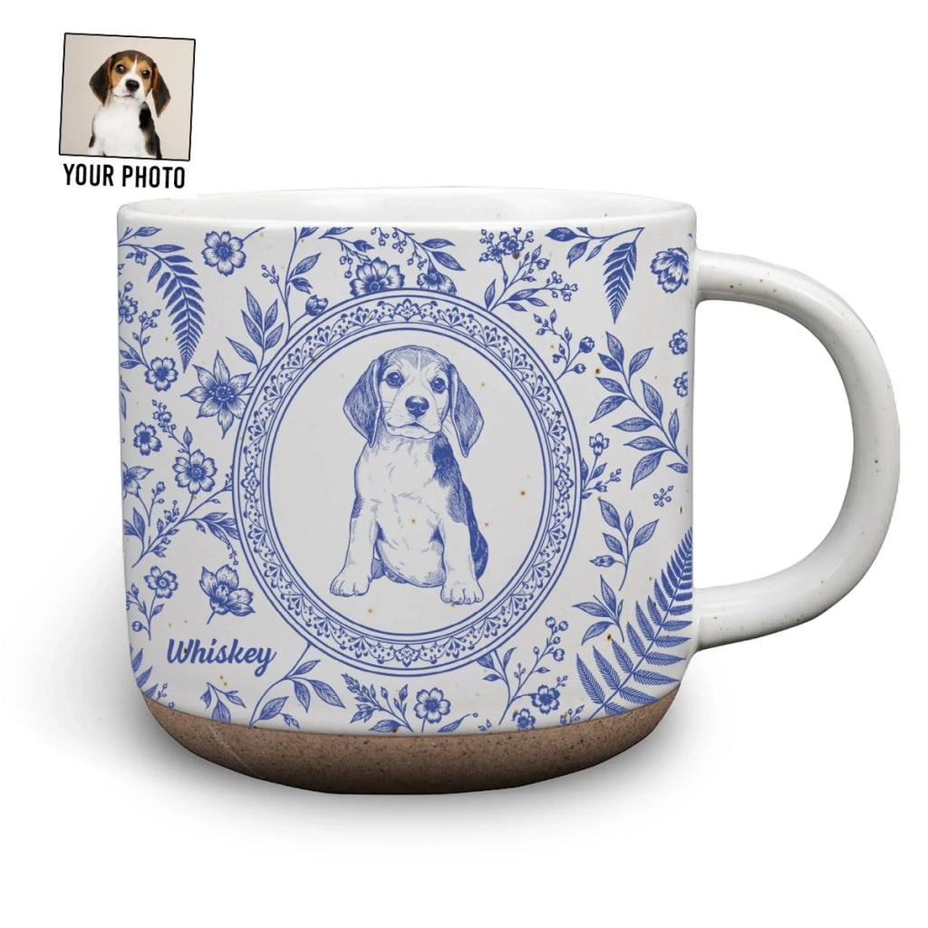 Custom Christmas Birthday Gifts For Pet Lovers • Love Comes With Four Paws - Personalized Pottery Mug