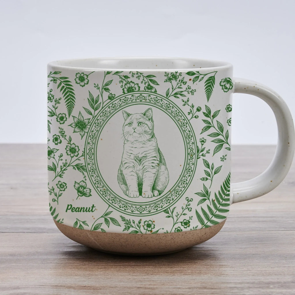 Custom Christmas Birthday Gifts For Pet Lovers • Love Comes With Four Paws - Personalized Pottery Mug