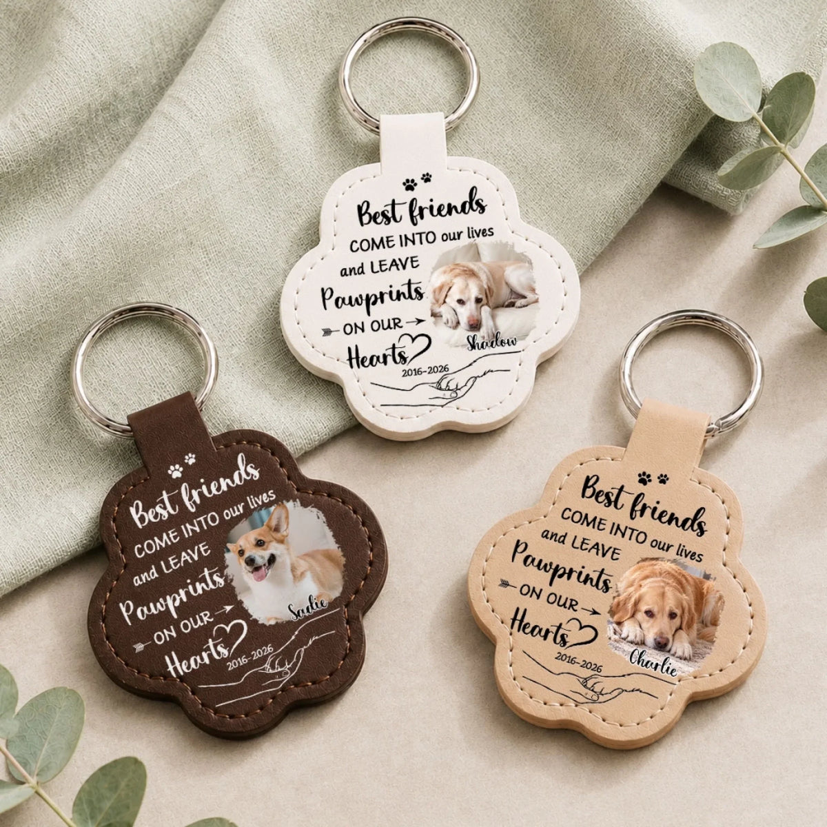 Miss You So Much - Personalized Pet Fur Keychain