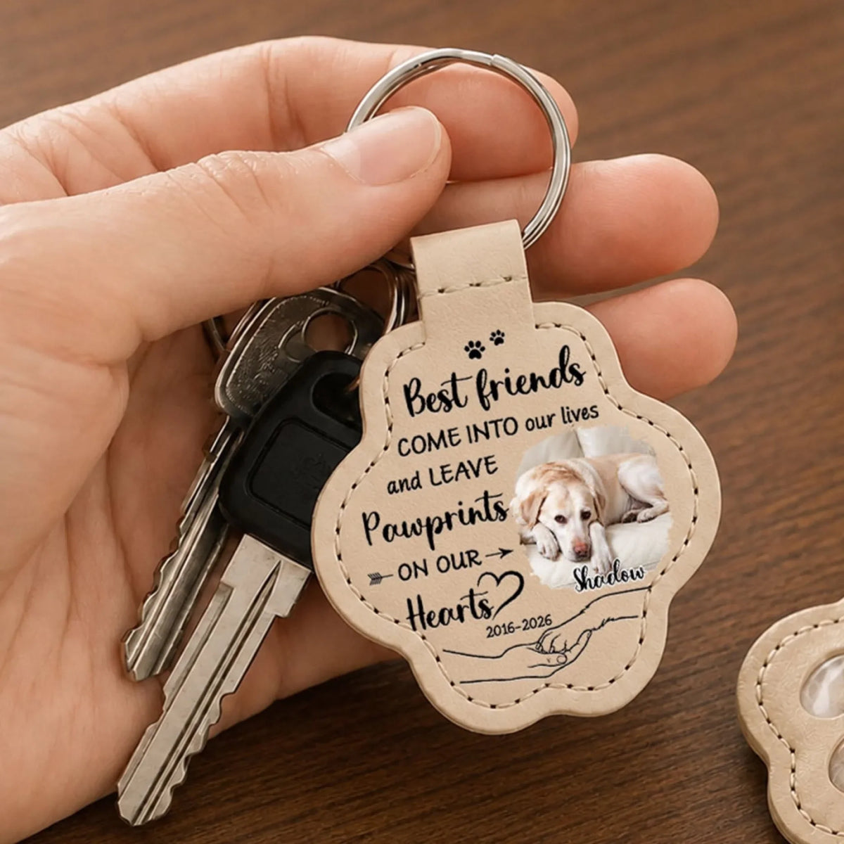 Miss You So Much - Personalized Pet Fur Keychain