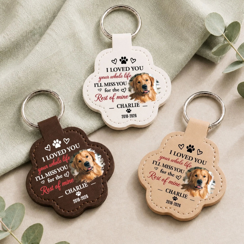 Love Your Whole Life - Personalized Pet Fur Keychain