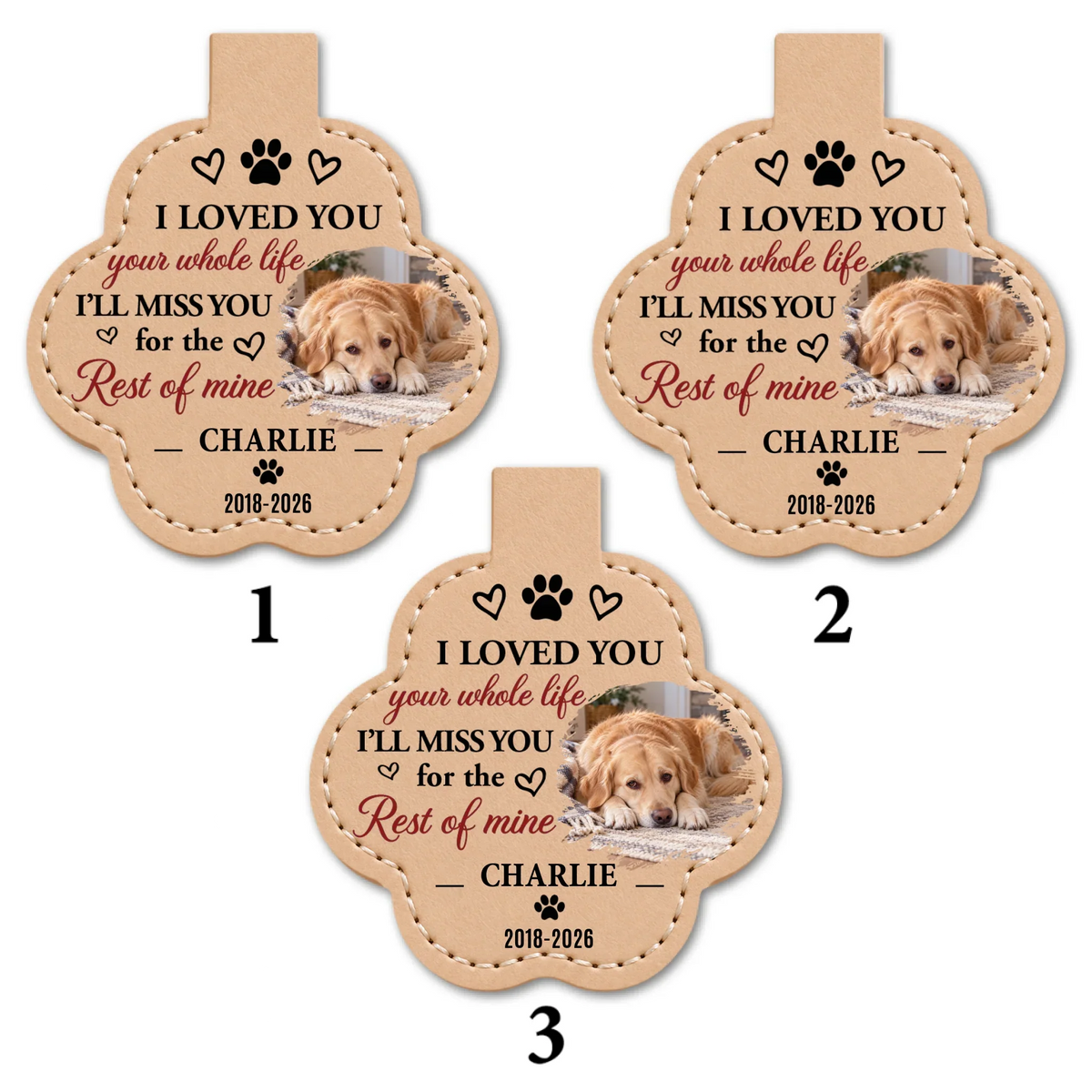 Love Your Whole Life - Personalized Pet Fur Keychain