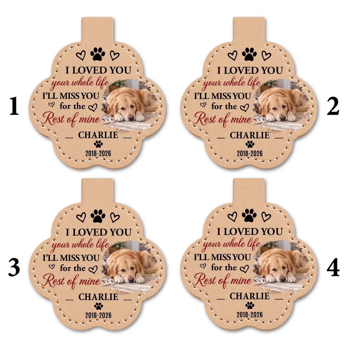 Love Your Whole Life - Personalized Pet Fur Keychain