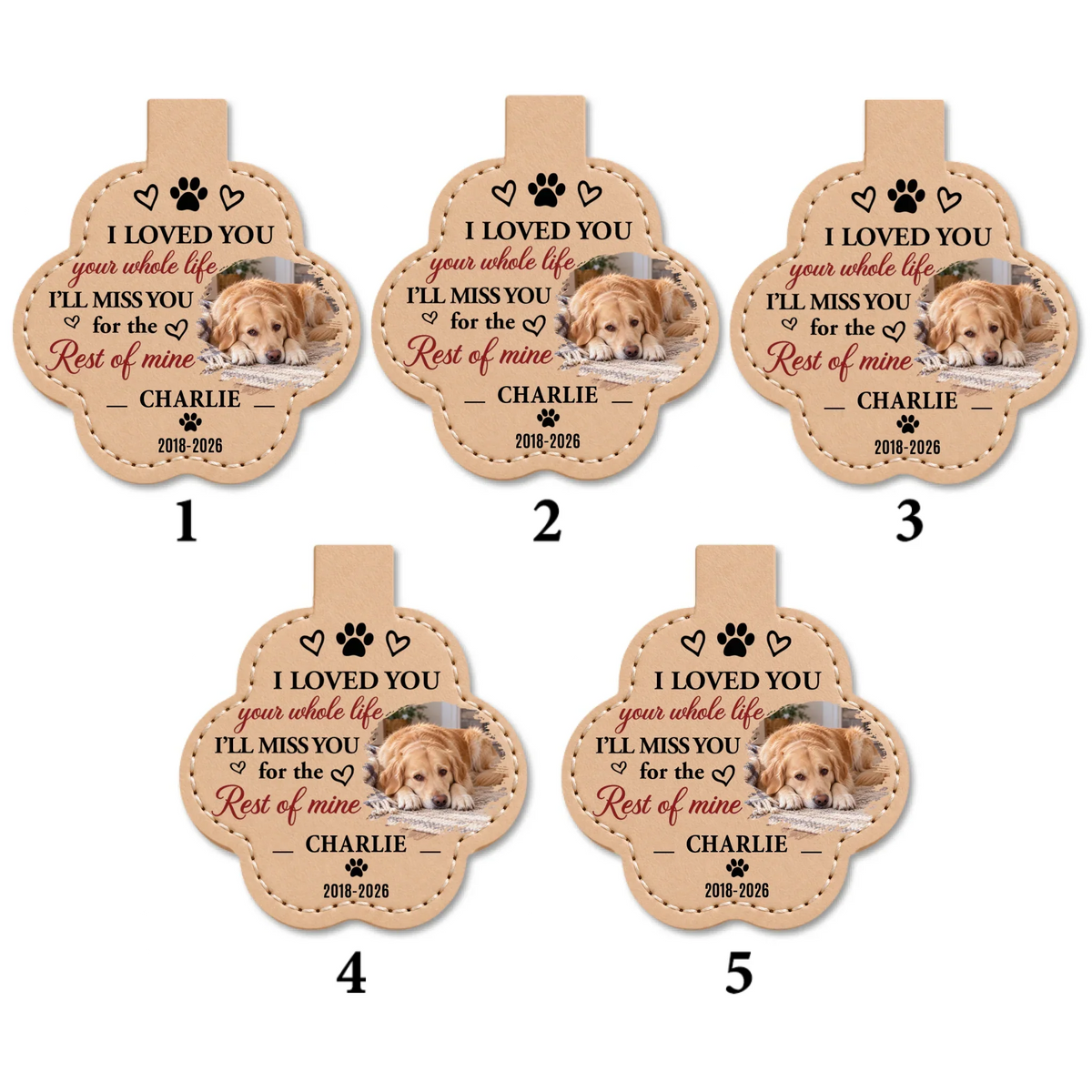 Love Your Whole Life - Personalized Pet Fur Keychain