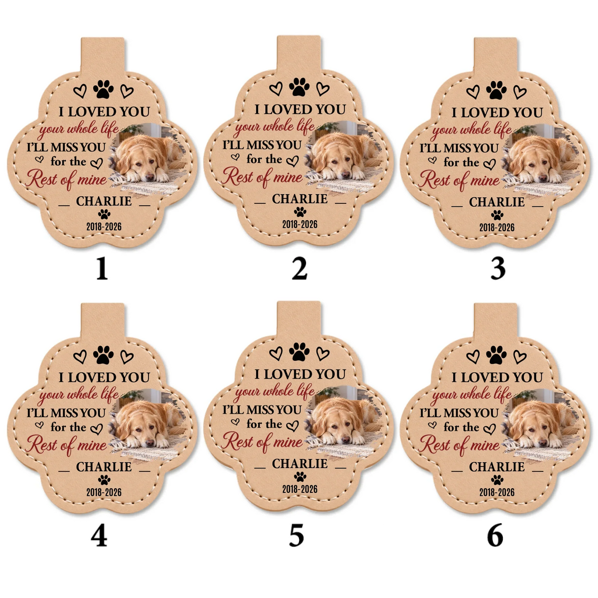 Love Your Whole Life - Personalized Pet Fur Keychain