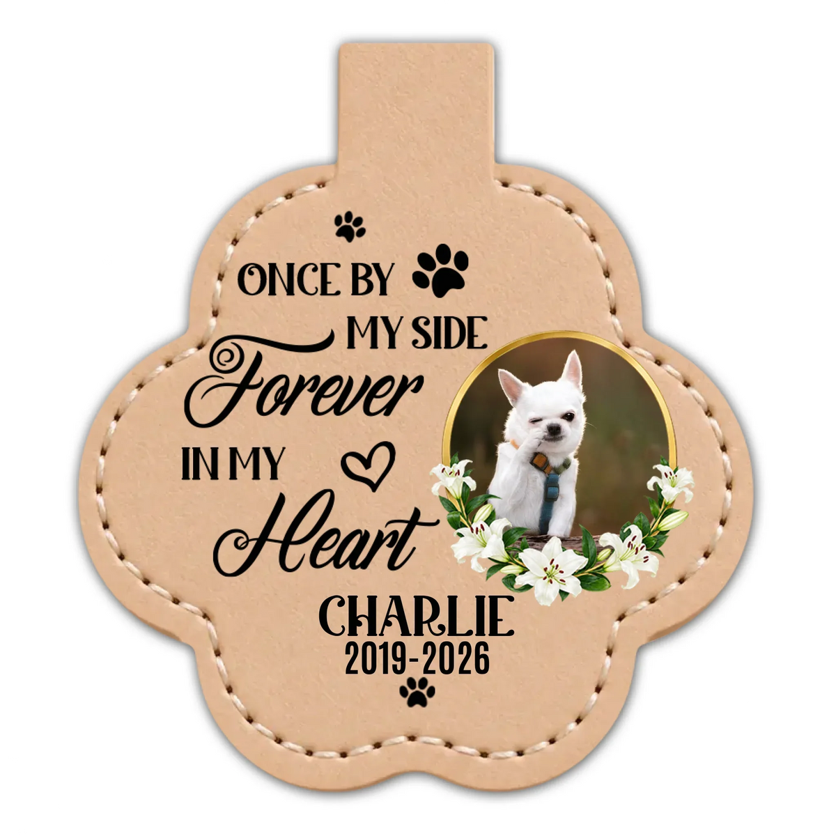 Always Love You - Personalized Pet Fur Keychain