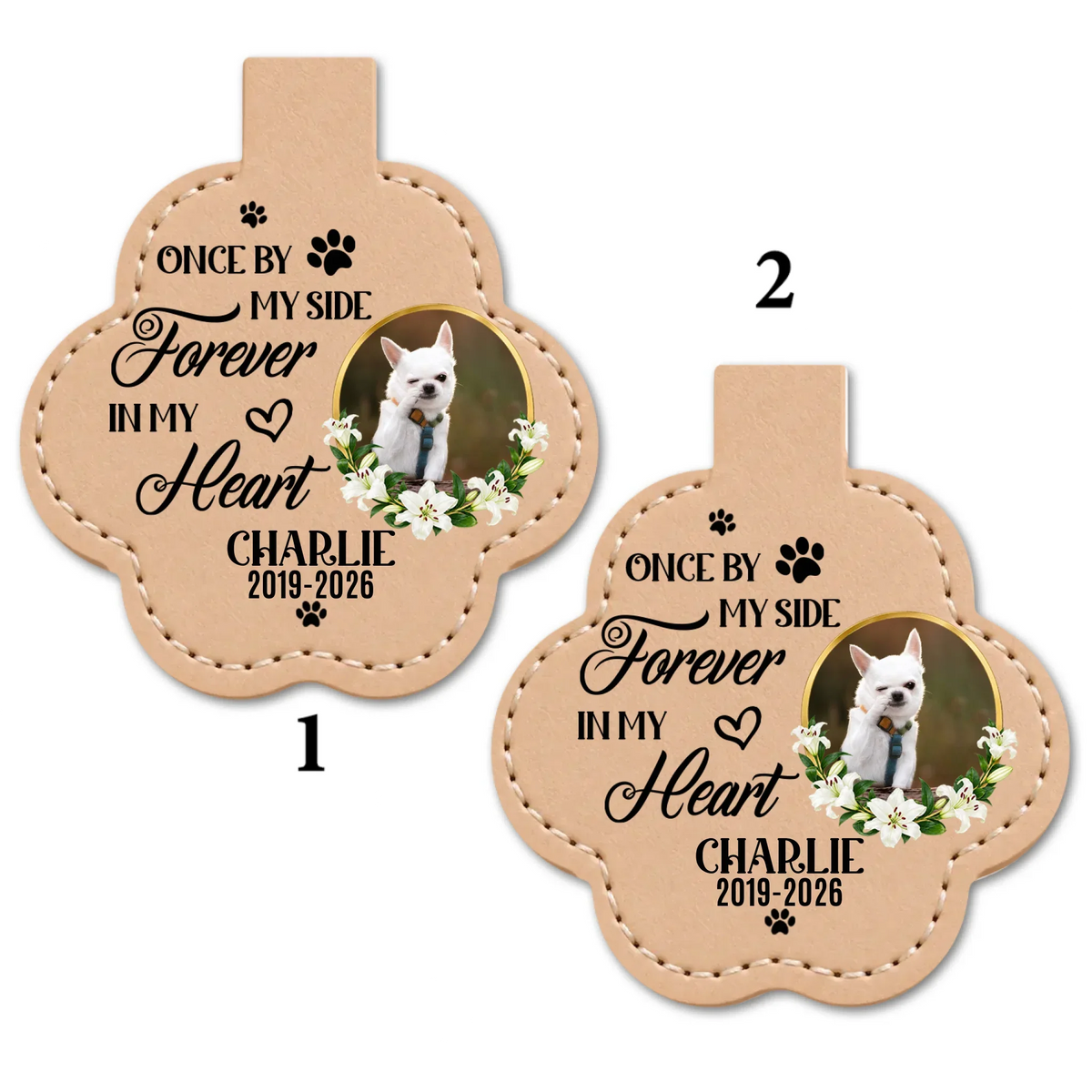 Always Love You - Personalized Pet Fur Keychain