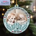 Custom Christmas Memorial Sympathy Gifts For Dogs, Cats • Angel Wings  - Personalized Acrylic Ornament