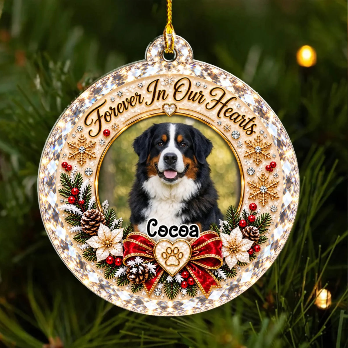 Beloved Forever - Personalized 3D Effect Acrylic Ornament