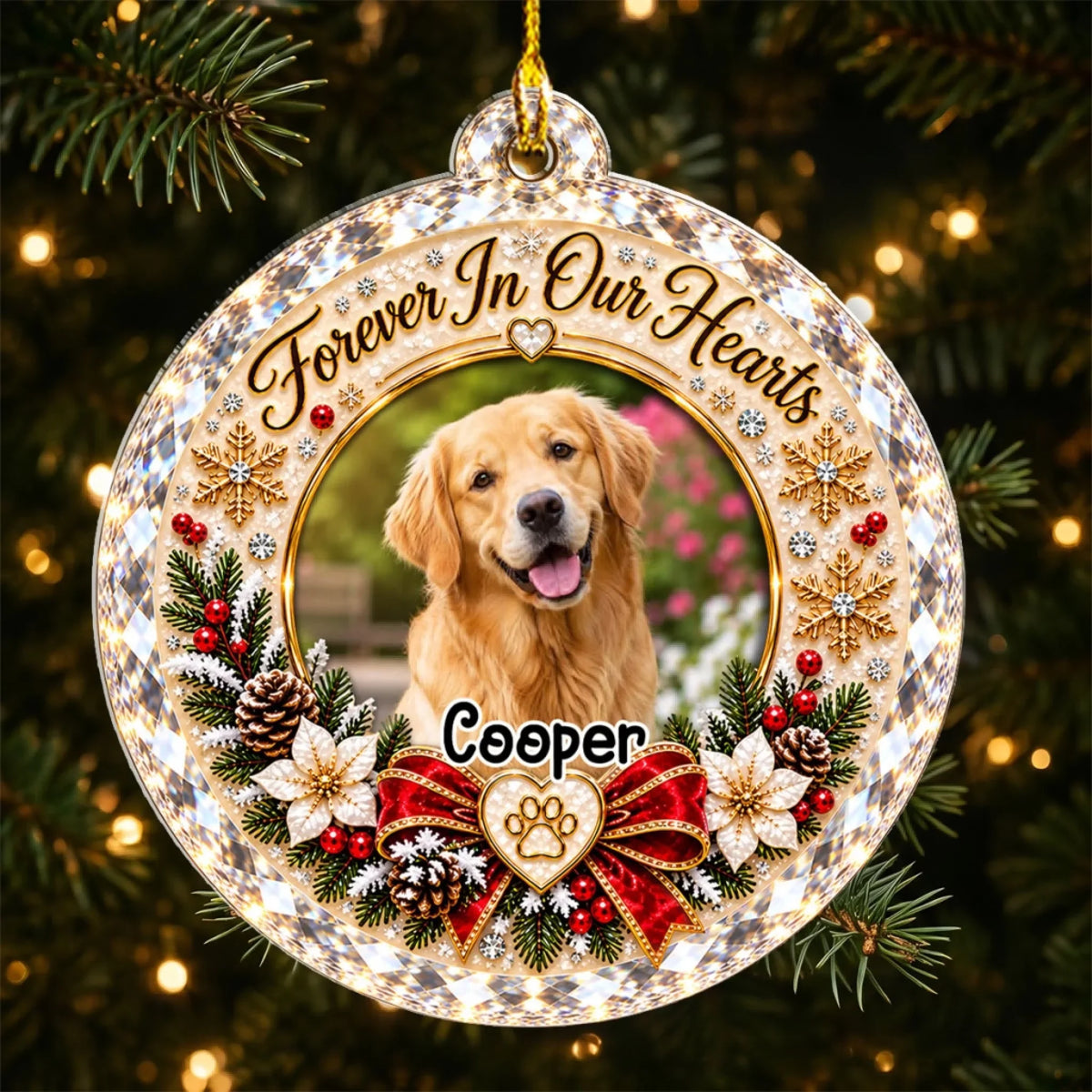 Beloved Forever - Personalized 3D Effect Acrylic Ornament