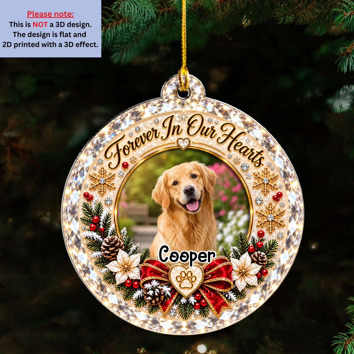 Beloved Forever - Personalized 3D Effect Acrylic Ornament