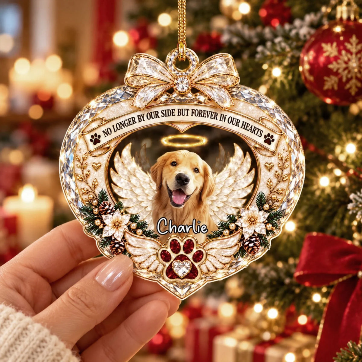 Always Remembered - Personalized 3D Effect Acrylic Ornament
