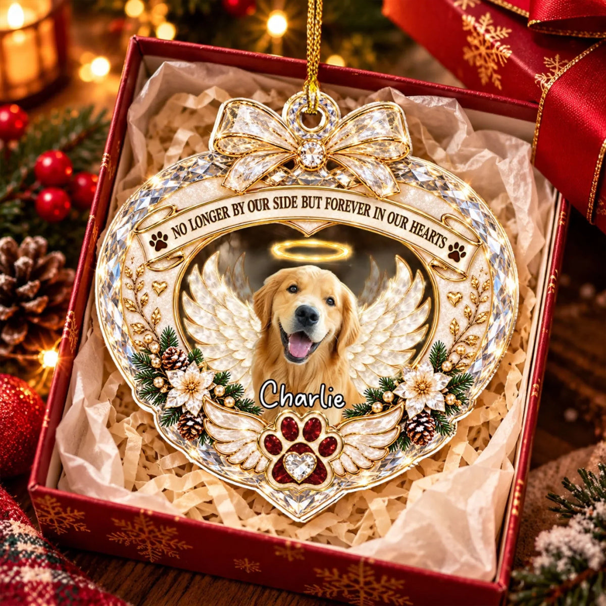 Always Remembered - Personalized 3D Effect Acrylic Ornament