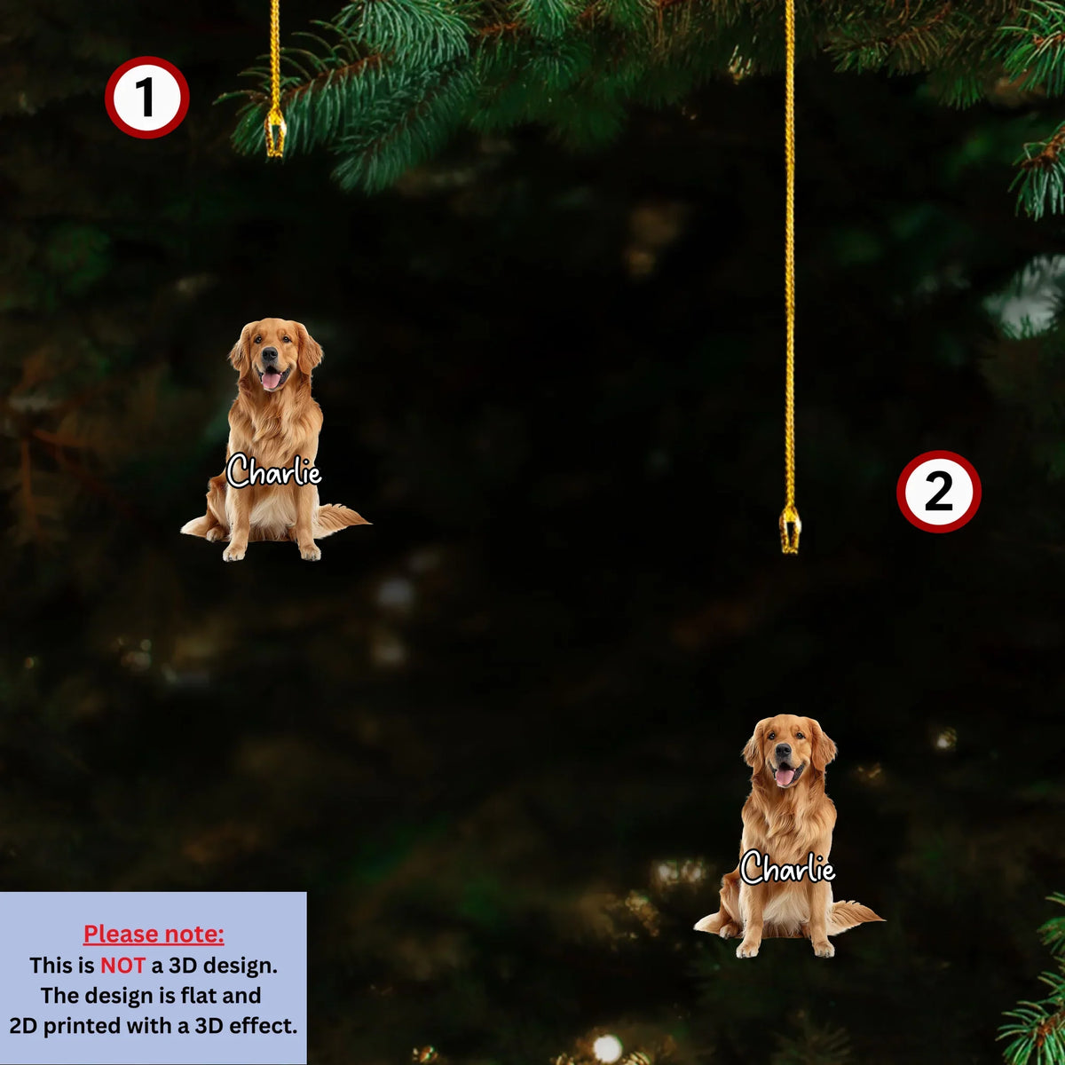 Always Remembered - Personalized 3D Effect Acrylic Ornament