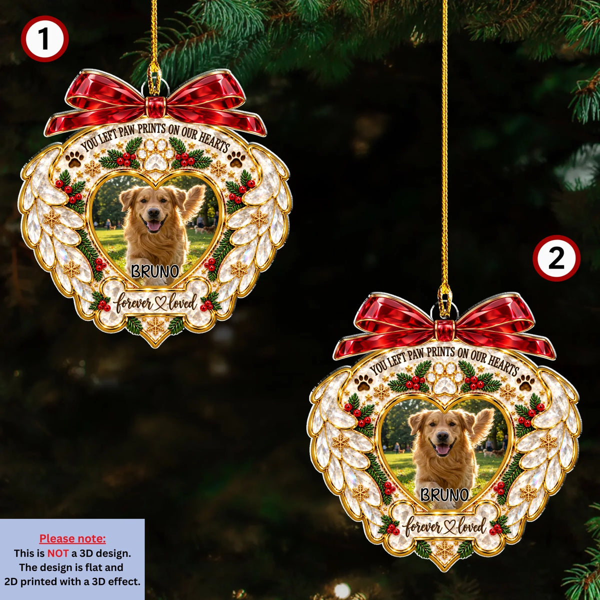 A Lasting Love - Personalized 3D Effect Acrylic Ornament
