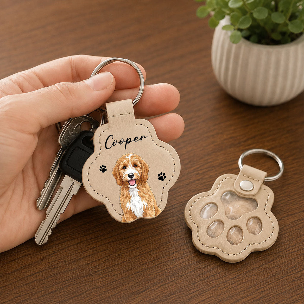 A Piece Of You - Personalized Pet Fur Keychain