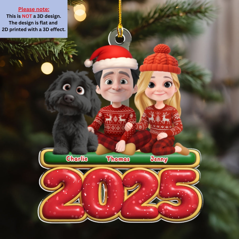 Custom Christmas Decor Home Birthday Gifts For Pet Lovers • We And Our Pet - Personalized Acrylic Ornament