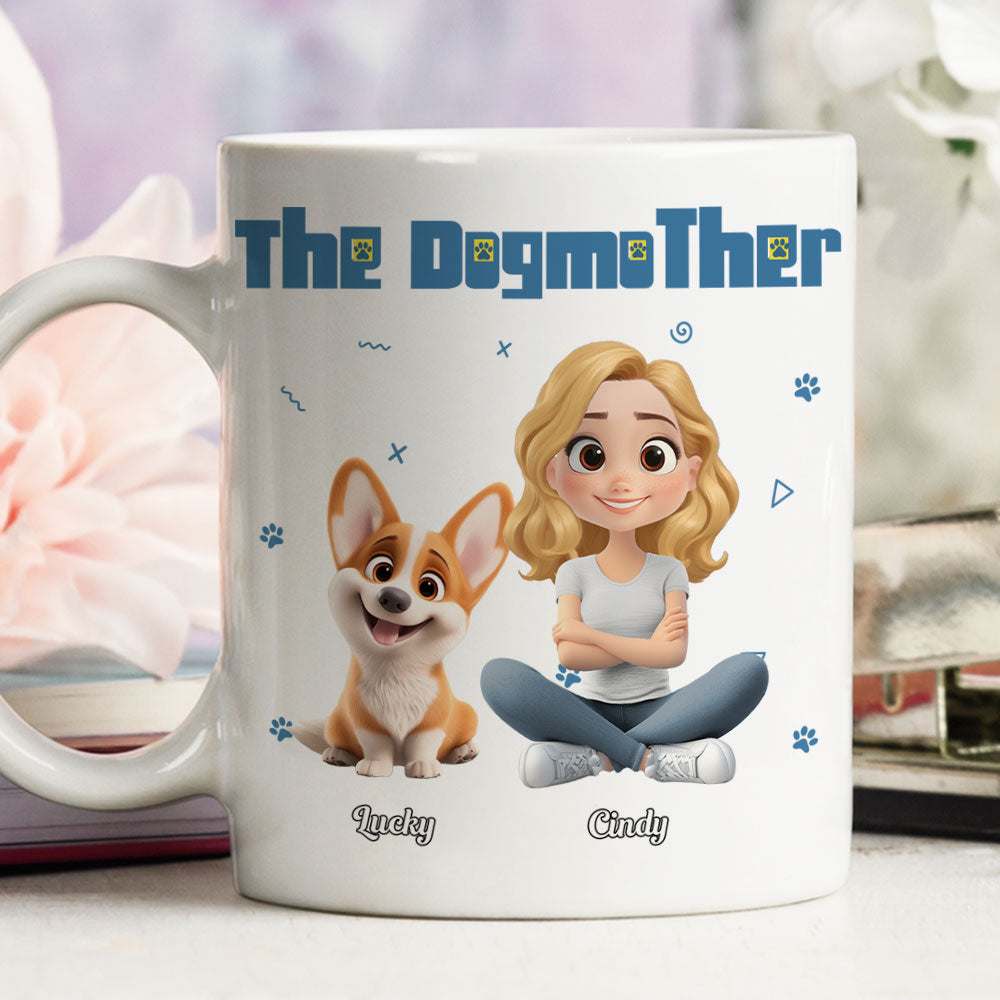 Custom Christmas Birthday Gifts For Dog Mom, Dog Lovers • I Am The Dogmother - Personalized Coffee Mug