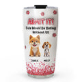 Custom Christmas Birthday Gifts For Dog Lovers • Admit It Blink - Personalized 3D Inflated Effect Tumbler