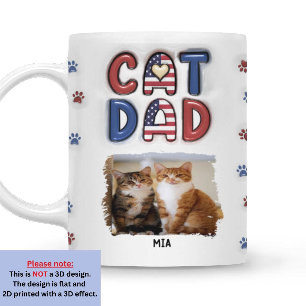 Custom Photo Christmas Birthday Gifts For Cat Lovers • My Lovely Cat Photo - Personalized 3D Inflated Effect Mug