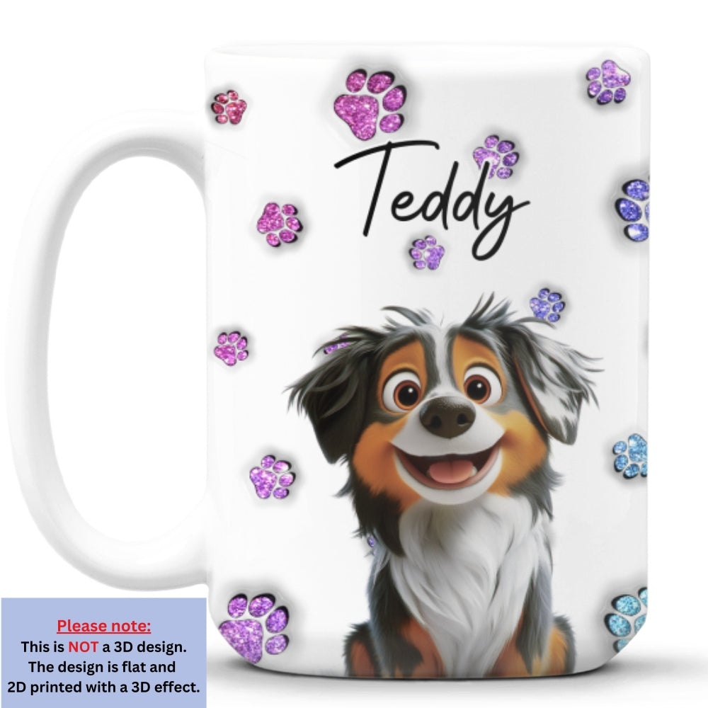 Custom Christmas Birthday Gifts For Dog Lovers • Dog Baby - Personalized 3D Inflated Effect Mug