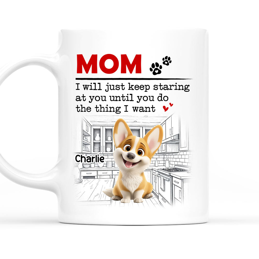 Custom Mother's Father's day Birthday Gifts For Dog Lovers • The Thing I Want - Personalized Coffee Mug