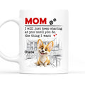 Custom Mother's Father's day Birthday Gifts For Dog Lovers • The Thing I Want - Personalized Coffee Mug