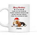 Custom Christmas Birthday Gifts For Dog Lovers • Only Cuddle You At Bedtime - Personalized Coffee Mug