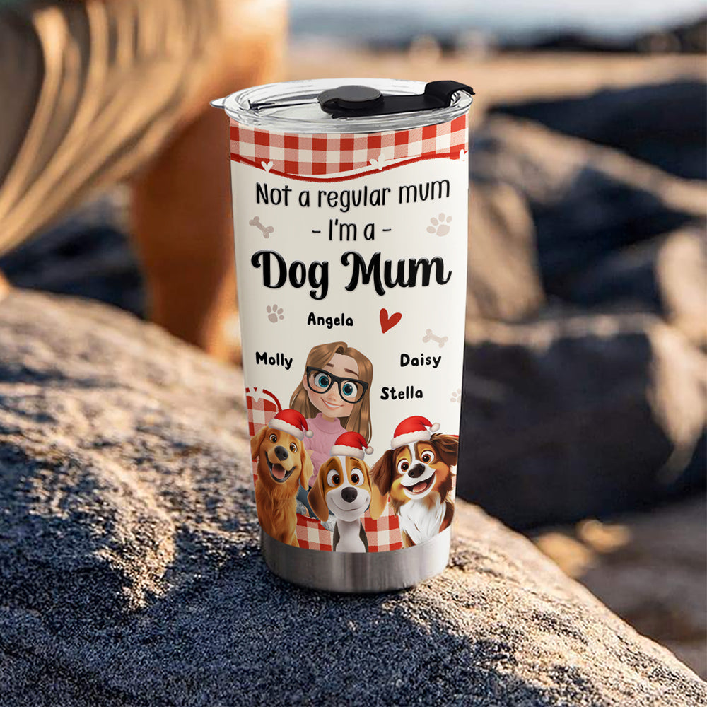 Custom Christmas Birthday Gifts For Dog Mom, Dog Lovers • I Am Your Santa - Personalized 3D Effect Tumbler