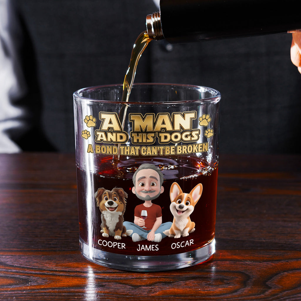 Luxury Dog Dad Drink - Personalized Whiskey Glass