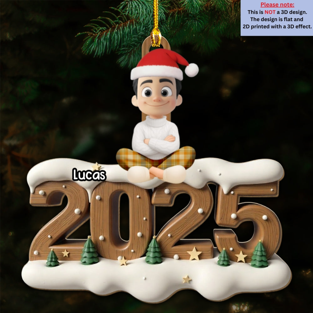 Family Now Onwards General Version - Personalized 3D Effect Wood Ornament