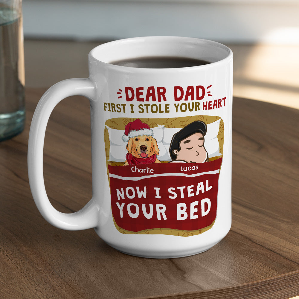 Custom Christmas Birthday Gifts For Dog Lovers • Dog Mom Dad I Stole Your Heart - Personalized Coffee Mug