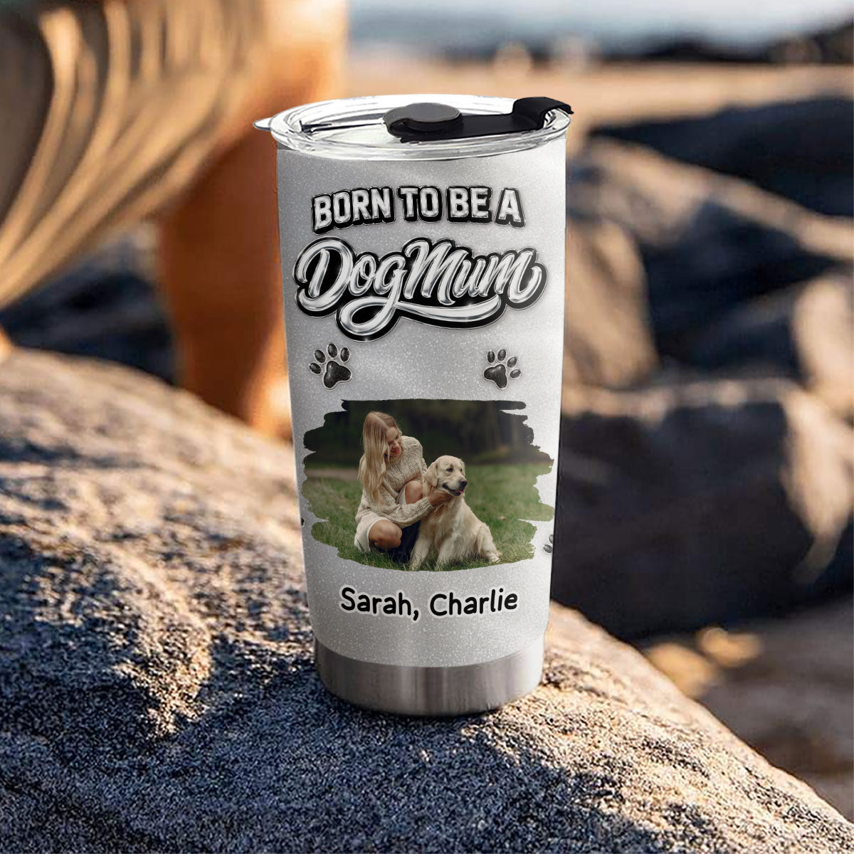 Custom Photo Mother's day Birthday Gifts For Dog Mom, Dog Lovers • No One Is Like You Photo - Personalized 3D Effect Tumbler